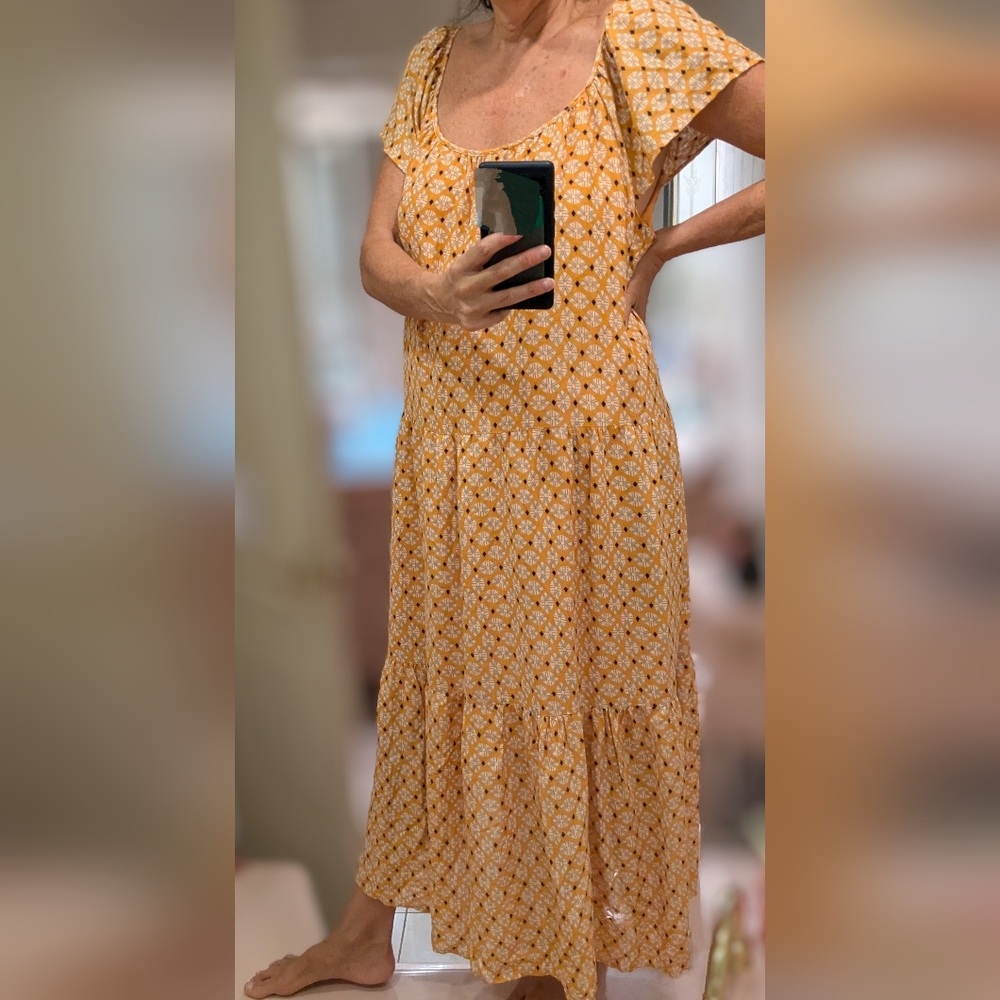 Red Express Dress Gold Knox Rose maxi dress